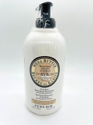 PERLIER 25% Shea Butter Moisture Bath Cream w/ Vanilla Extract 16.9 oz   Sealed!
