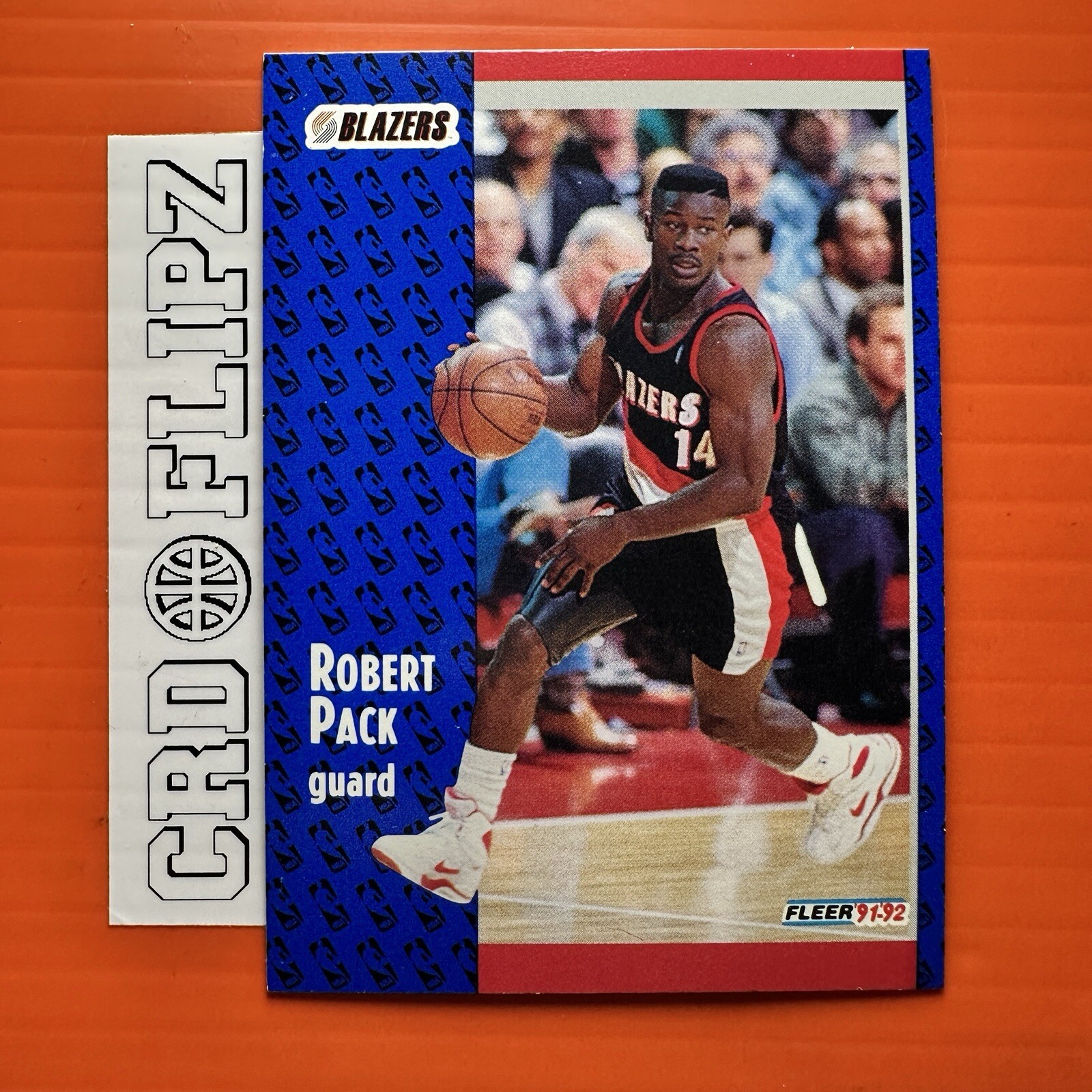1991-92 Fleer Robert Pack RC Portland Trail Blazers #345