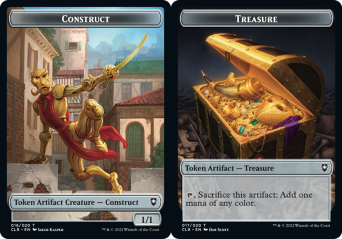 Construct Token // Treasure Token - Foil x1 - Commander Legends: Battle ...