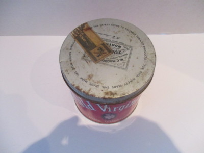 old tobacco tins ebay Vintage Old Virginia Pipe Tobacco Tin