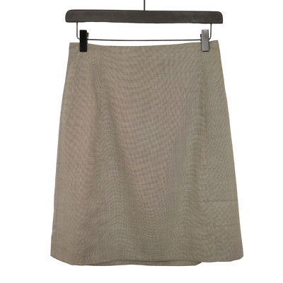 Women Marella Skirt Grey Wool Made In Italy Size D38 US8 F40 GB10 I42 XME528