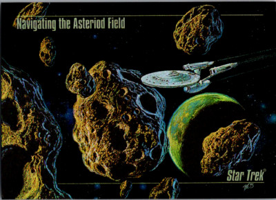 1993 #S-3 Navigating the Asteroid Field Spectra Foil Chase Card