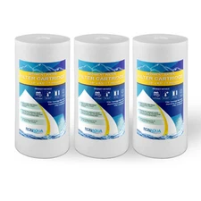 3-PACK of Big Blue 10”x4.5” 1 Micron Sediment Water Filters