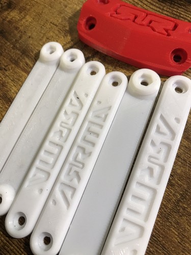 Arrma Granite Parts - Body Roof Protector Skid Plates White & Red Voltage BLX - 第 4/12 張圖片