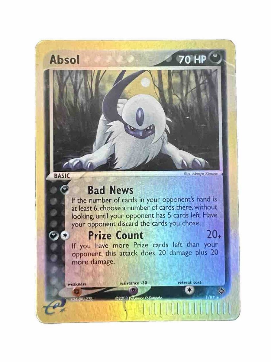 ポケモンカード アブソル G-HOLO 1st ED Absol EX Pokemon 2007 Holo WCP World Champions Pack 1st ED