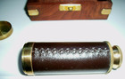 Spyglass Brass w/Leather-Includes Unique Wood Storage Box with Brass Fittings — photo 5