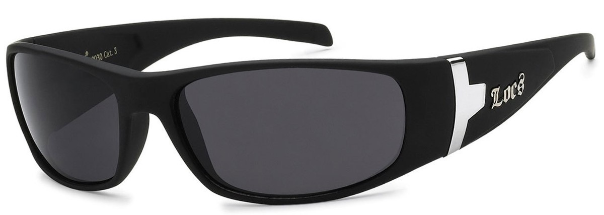 UOMO LOCS PIATTO Top Occhiali Da Sole Cholo Gangster Biker - Foto 4