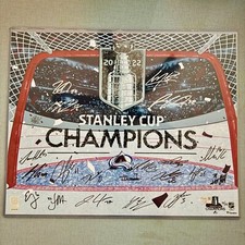 COLORADO AVALANCHE 2022 TEAM SIGNED / AUTOGRAPHED 16X20 PHOTO PRINT FANATICS COA