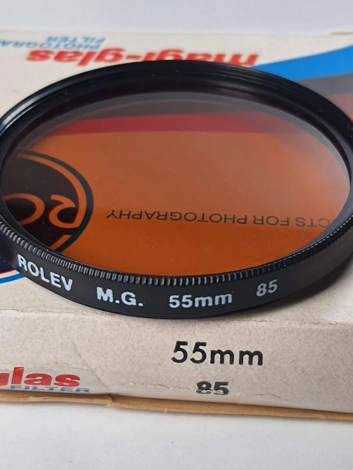 55mm 85A 85-A 85 A Color Conversion German magi Glass Lens Filter 55 mm E55 USA - Image 2 of 4