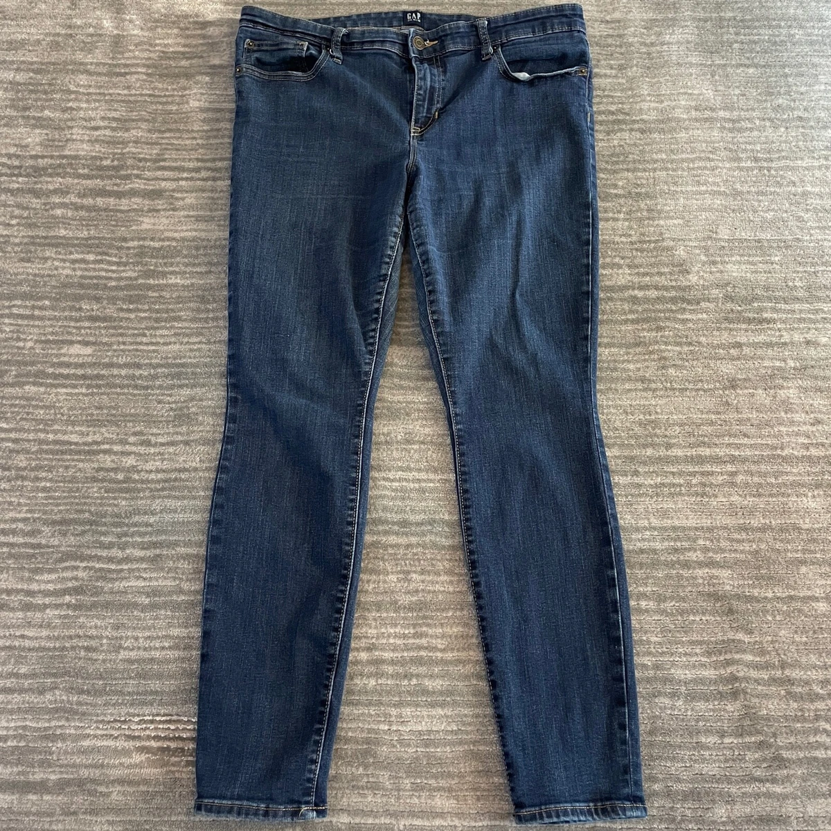 Gap Jeans Size 32 Regular Womens Legging Stretch Low Rise Medium