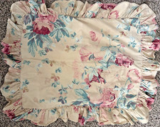 Vintage Ralph Lauren Elsa Grasslands Standard Shams Set of 2 Cotton Ruffled GUC