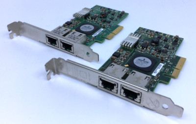 Lot of 2 Dell F169G Broadcom 5709 1Gbps PCIe Server Interface Card 