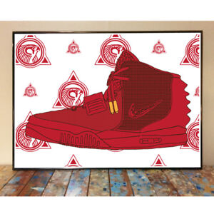 NIKE AIR YEEZY 2 RED OCTOBER KANYE WEST 