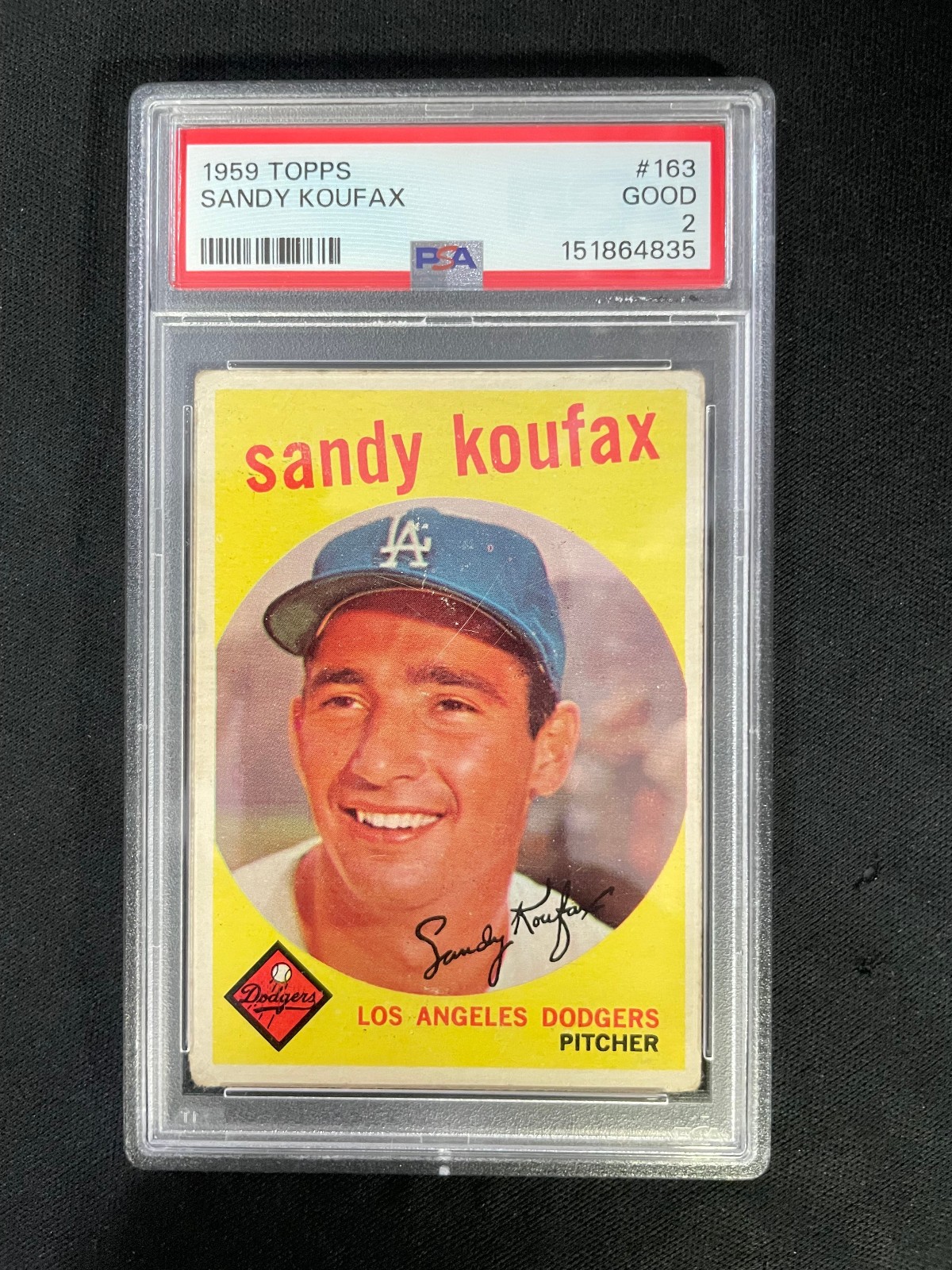 1959 Topps - Sandy Koufax #163 PSA 2
