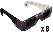 8 x Solar Eclipse PREMIUM Glasses for 12 AUG 2026 CE EN ISO Certified UK Seller