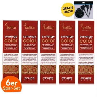 Echosline Seliar Synergy Color Neutro Haarfarbcreme 6er Sparset