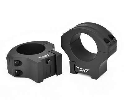 Warne HyperLite Rings Fits Tikka 30mm Tube Medium Height Matte Black 8514TM