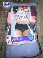 Hanes Ultimate 5-Pair Women's Brief Underwear Panties Cotton Stretch 2XL/9