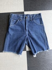 Vintage 70s Big Yank Cutoff Jean Shorts Men s 28 Retro Med/Dark Wash Denim