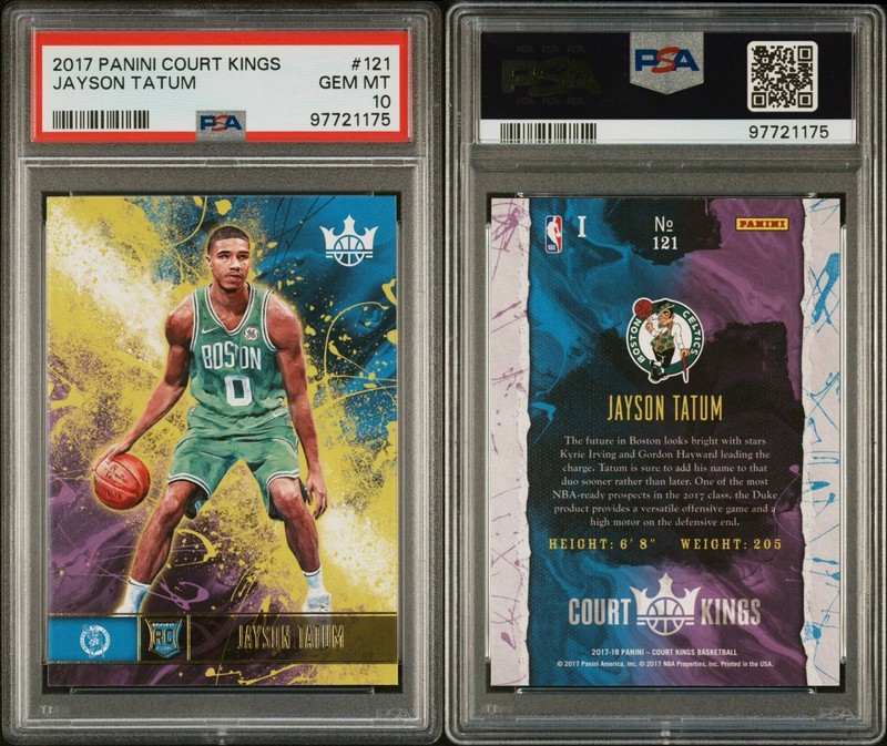 2017 Court Kings #121 Jason Tatum PSA 10 RC Boston Celtics Rookie