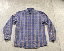 Orvis Shirt Long Sleeve Button Down Multicolor Plaid Men's Medium Cotton Shirt