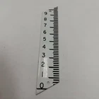 Vintage Porcelain Enamel White & Black Number Scale 1-9 Sign