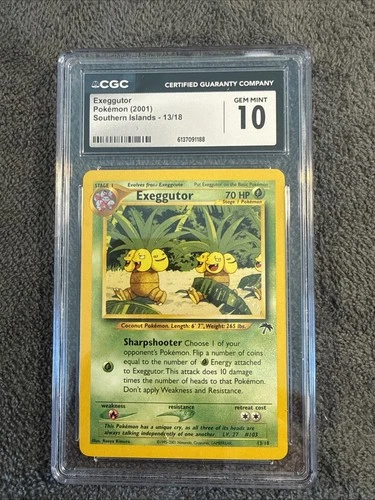 Pokemon Exeggutor #13 Southern Islands CGC 10 Gem Mint