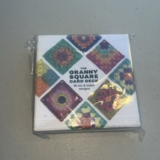 The Granny Square Card Deck 50Mix Match Designs Knitting Flowers Blanket
