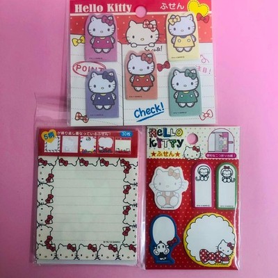 2011 and 2012 Rare Hello Kitty Sticky Notes (3 Types) Joey & Tim
