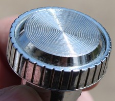 One 1980-1991 Chrome Radio Switch Knob Ford F150 F250 F350 Bronco