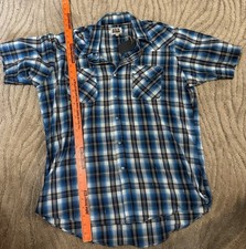 Ely Cattleman Size Large Western Button Up Casual Shirt