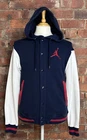 Nike Jordan - Vintage Mens Blue/White Varsity Jacket - Size Medium - 90's Y2K