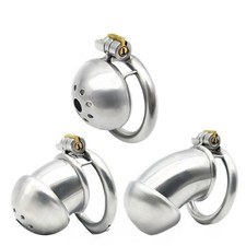 Small/Medium/Large Cage 316 Stainless Steel Male Fetish Chastity Device