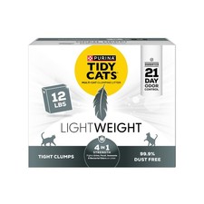 Purina Tidy Cats 4-in-1 Lightweight Clumping Cat Litter, 12 lb Box, Scented