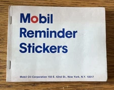 Vintage 1978 Mobil Oil Change Reminder Stickers Molls Service Sanborn Mn Qty 100