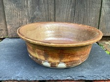 Vintage Pottery ceramic glazed Bonsai Dish Bowl Studio Pottery Handmade PJ 1977