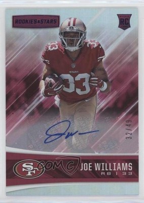 2017 Rookies & Stars Longevity Blue Signatures 32/49 Joe Williams Auto RC 0b2
