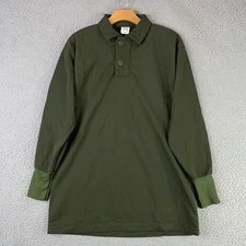 Vintage US Army Sleeping Shirt Medium OG106 Nylon Tricot Green Military 1969 60s