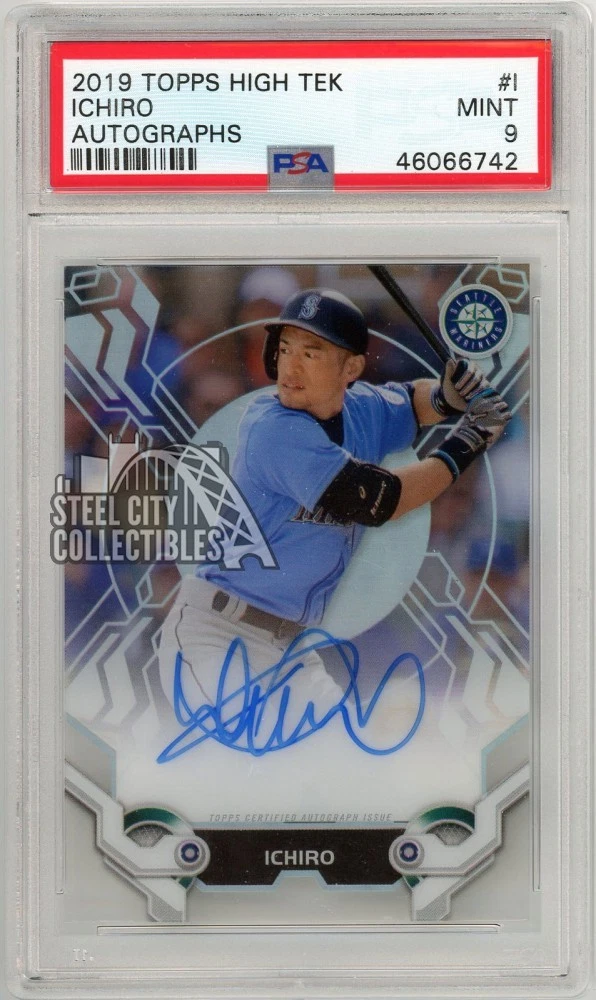 Topps Ichiro Suzuki Autographed Baseball Sports Trading Cards
