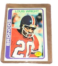 1978 Topps Louis Wright #420 Denver Broncos Rookie Base Football Card. rookie card picture