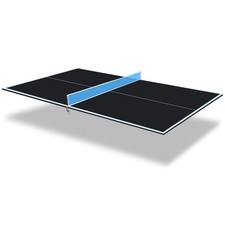 Ping Pong Conversion Top, 8.5ft Black Foldable Portable Table Tennis Top w/Net