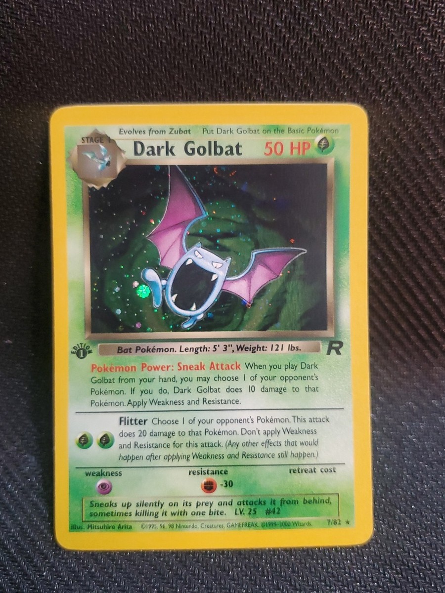 dark golbat pokemon card price Team Rocket Holo Japanese #42 PSA 8 Evolves from Zubat Type Golbat | Sun & Moon