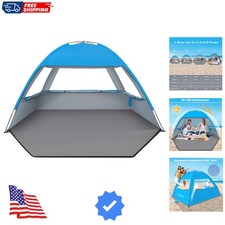 Beach Tent Sun Shelter for 3/4-5/6-7/8-10 Person, UPF 50 UV Protection Beach...