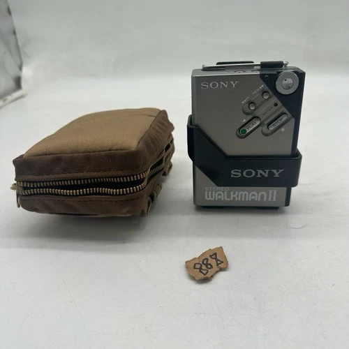 Vintage Sony Walkman II WM-2 Portable Cassette Player Grey Made in Japan PARTS