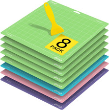 8 Pack 12x12 Cutting Mats for Cricut, Standard/Strong/Light/FabricGrip Adhesive