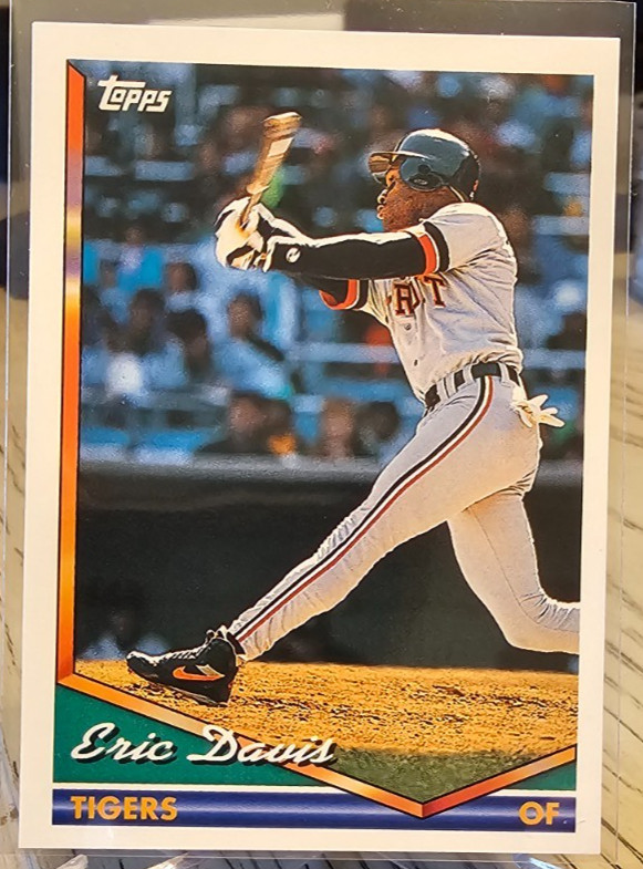 1994 Topps Eric Davis #488 Detroit Tigers
