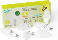 Led Lampe E14 4,9W 6500K 807 Lumen Kaltweiß Leuchtmittel C37 6 StüCk