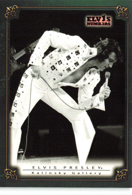 2008 Press Pass Elvis by the Numbers #52 Bending down, mouth open