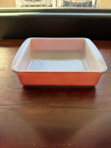 Vintage Pyrex Flamingo Pink Square Cake or Brownie Baking Dish 8" 222