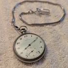Vintage Zenith pocket watch 42mm 17j swiss original case recently serviced
